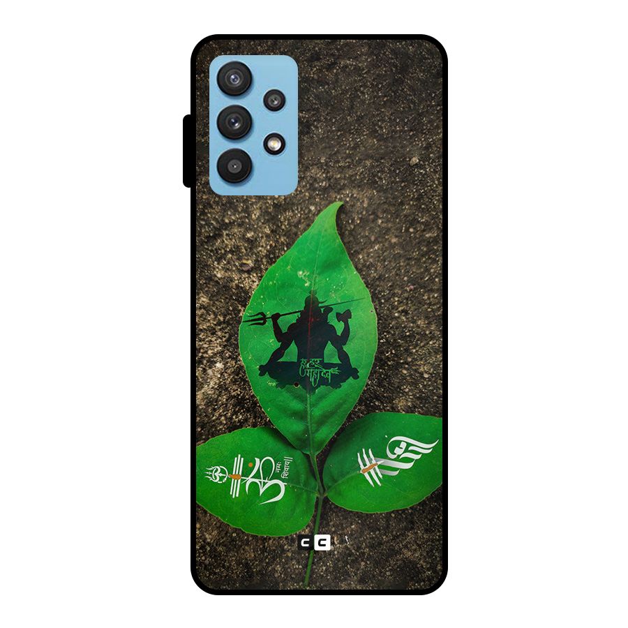 Green Leaf Shiva Metal Back Case for Galaxy M32 5G