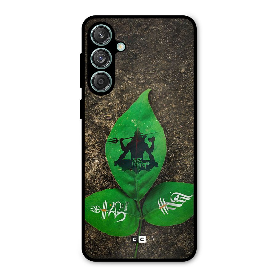 Green Leaf Shiva Metal Back Case for Galaxy M55 5G