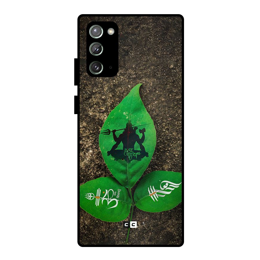 Green Leaf Shiva Metal Back Case for Galaxy Note 20