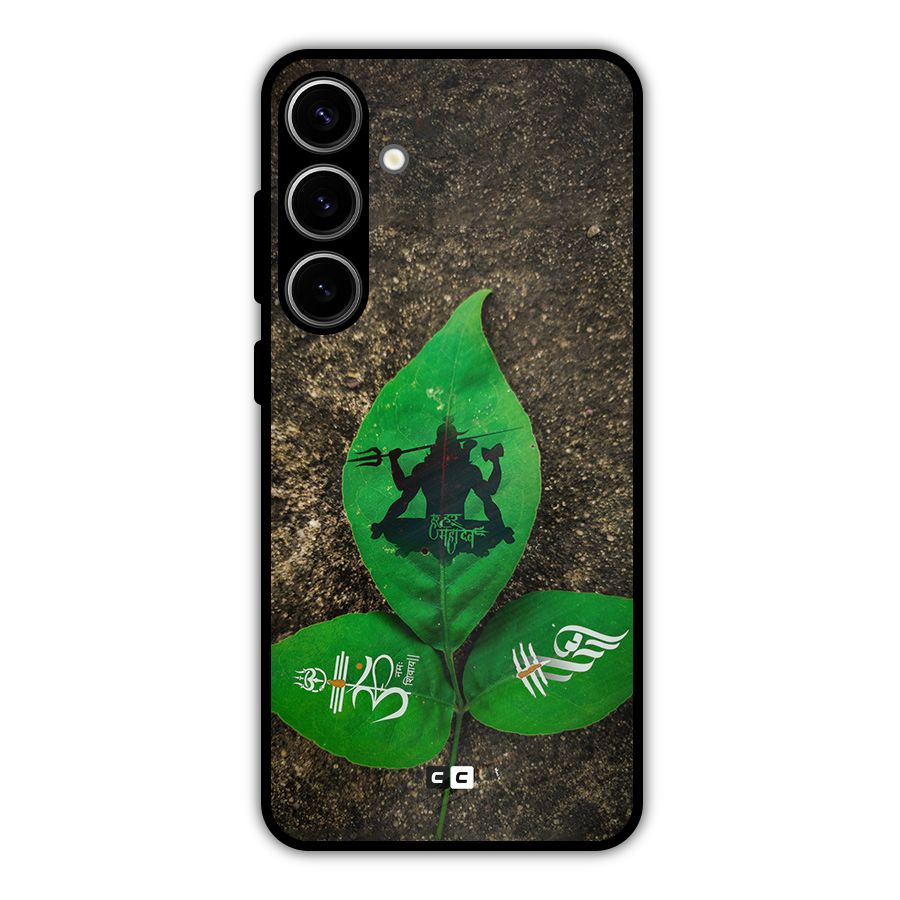 Green Leaf Shiva Metal Back Case for Galaxy S24 Plus