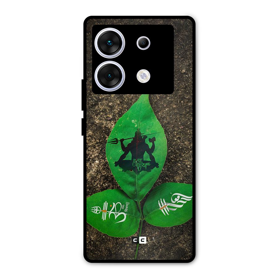 Green Leaf Shiva Metal Back Case for Infinix Zero 30 5G