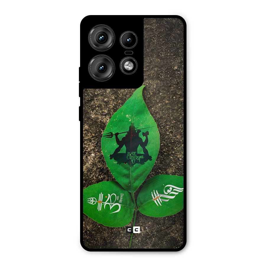 Green Leaf Shiva Metal Back Case for Motorola Edge 50 Pro