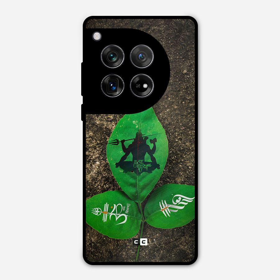 Green Leaf Shiva Metal Back Case for OnePlus 12