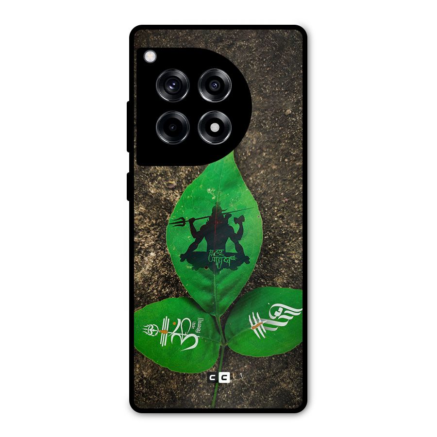 Green Leaf Shiva Metal Back Case for OnePlus 12R