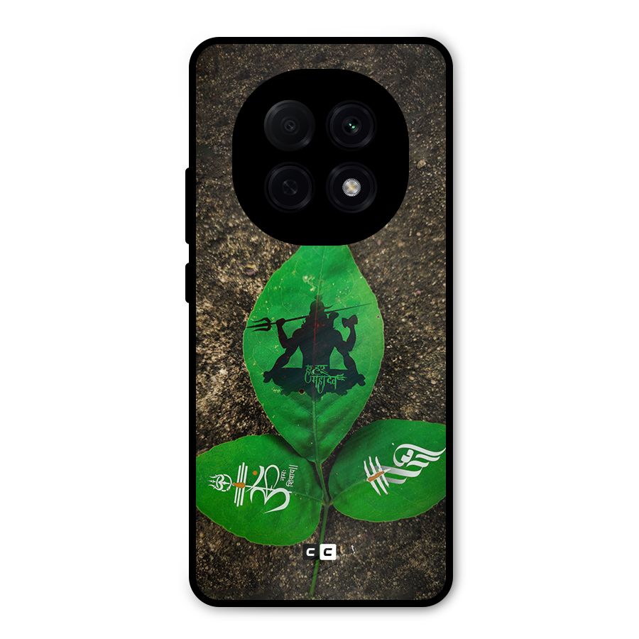 Green Leaf Shiva Metal Back Case for Oppo F29 Pro