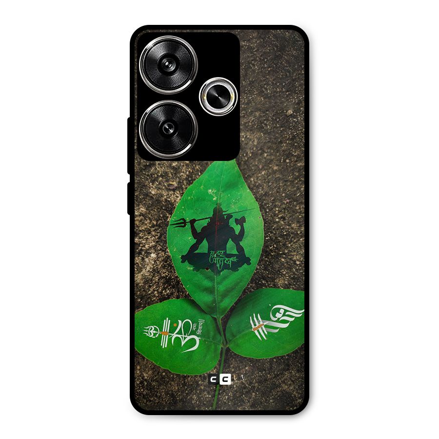 Green Leaf Shiva Metal Back Case for Poco F6