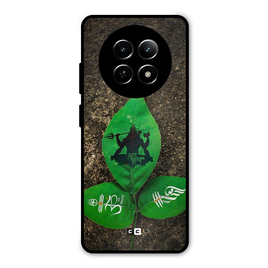 Green Leaf Shiva Metal Back Case for Realme 12x 5G