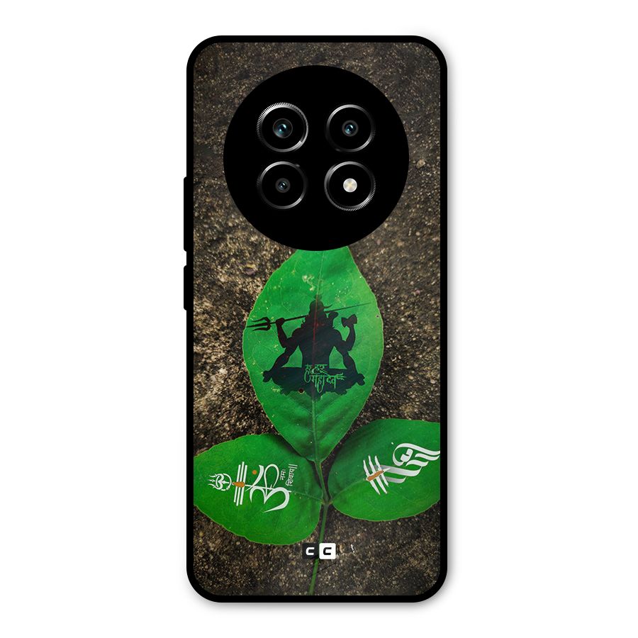 Green Leaf Shiva Metal Back Case for Realme 14 Pro Lite