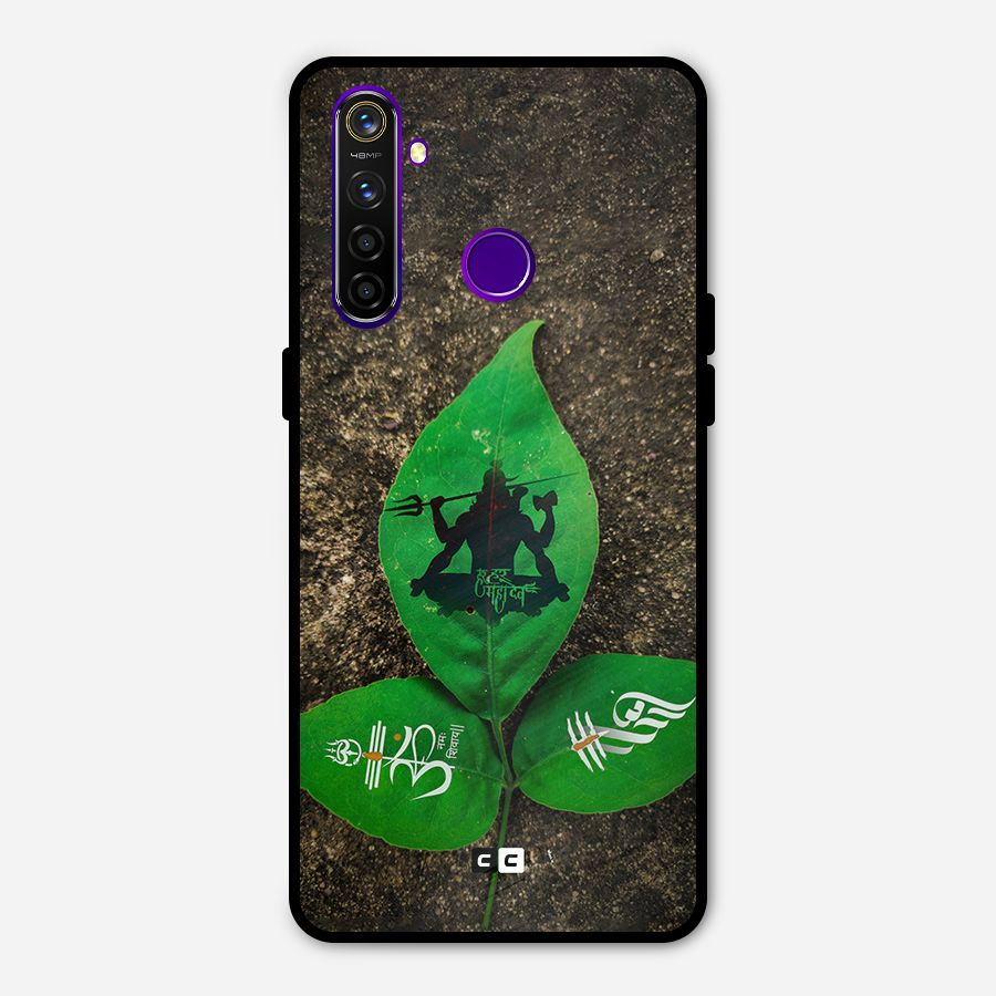 Green Leaf Shiva Metal Back Case for Realme 5 Pro