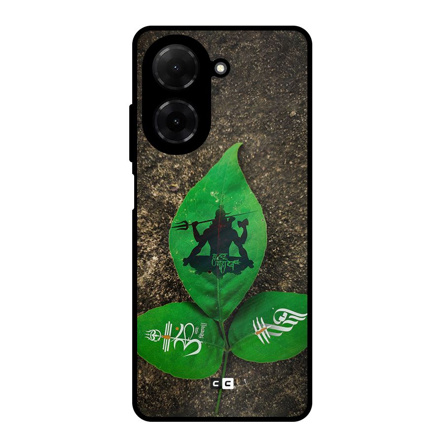 Green Leaf Shiva Metal Back Case for Redmi A5 4G
