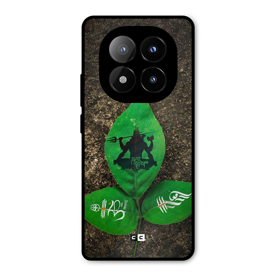 Green Leaf Shiva Metal Back Case for Redmi Note 14 Pro Plus 5G