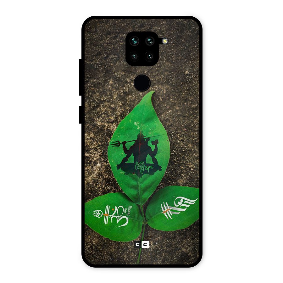 Green Leaf Shiva Metal Back Case for Redmi Note 9