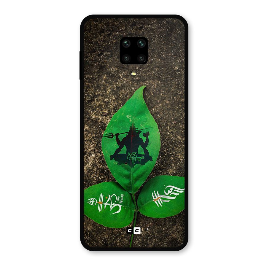 Green Leaf Shiva Metal Back Case for Redmi Note 9 Pro