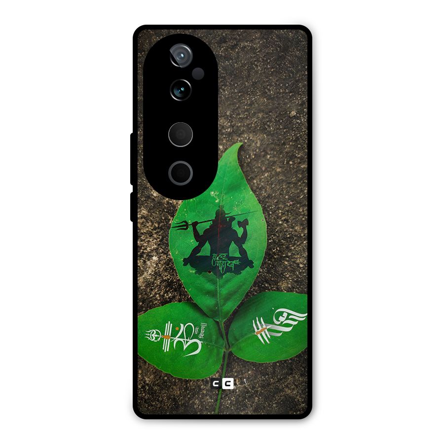 Green Leaf Shiva Metal Back Case for Vivo T3 Ultra