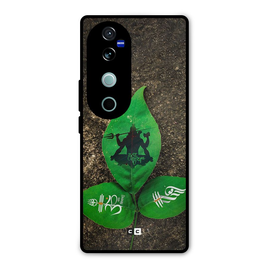Green Leaf Shiva Metal Back Case for Vivo V40