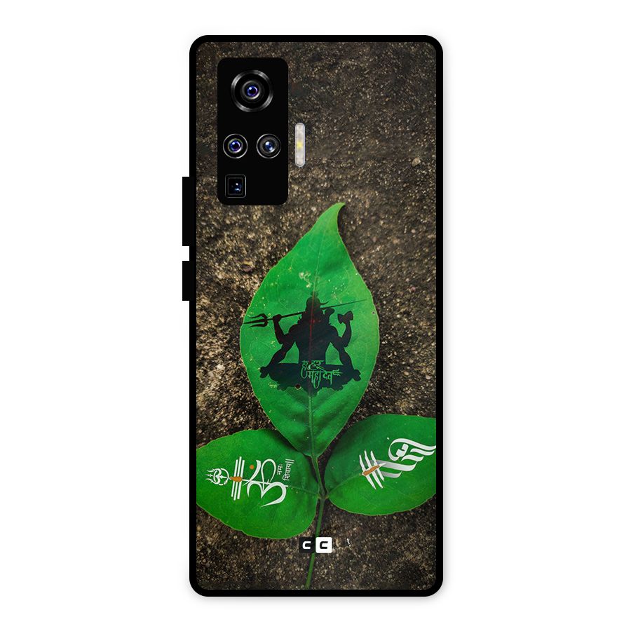 Green Leaf Shiva Metal Back Case for Vivo X50 Pro