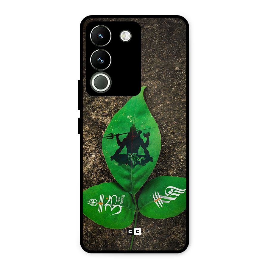 Green Leaf Shiva Metal Back Case for Vivo Y200