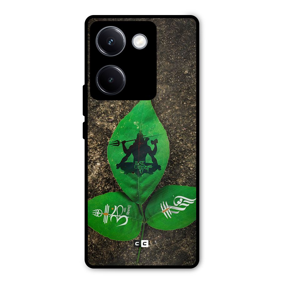 Green Leaf Shiva Metal Back Case for Vivo Y300 Plus