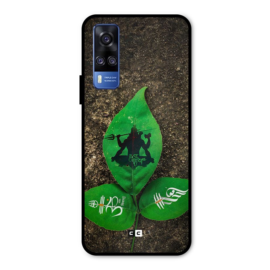 Green Leaf Shiva Metal Back Case for Vivo Y31