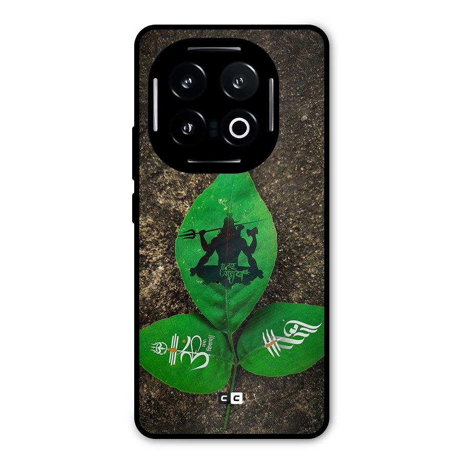 Green Leaf Shiva Metal Back Case for iQOO 13