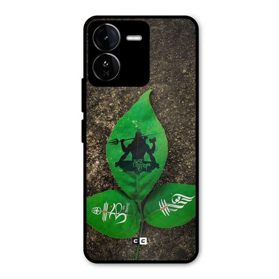 Green Leaf Shiva Metal Back Case for iQOO Z9