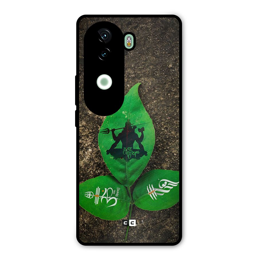 Green Leaf Shiva Metal Back Case for iQOO Z9s