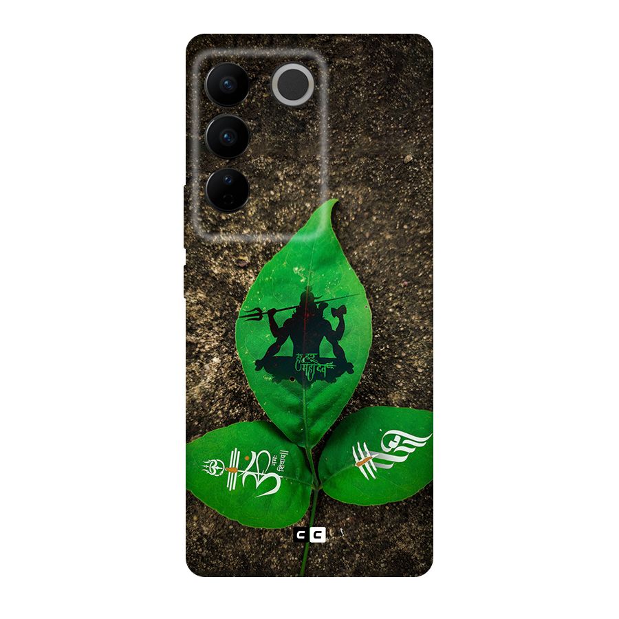 Green Leaf Shiva Original Polycarbonate Back Case for Vivo V27
