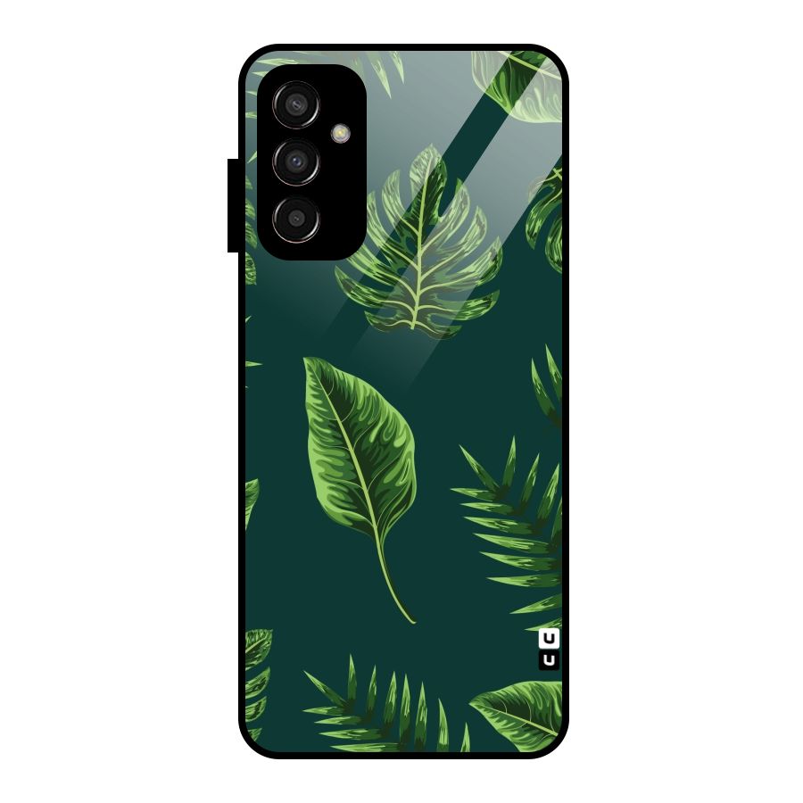 Green Leafs Glass Back Case for Galaxy F13