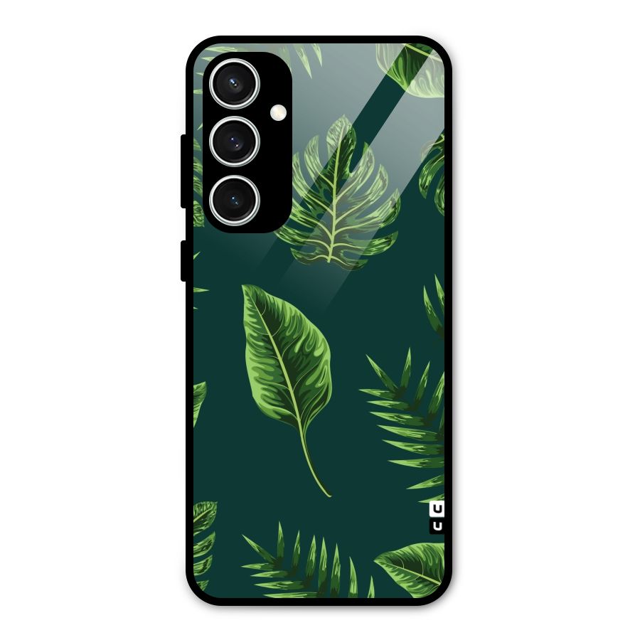 Green Leafs Glass Back Case for Galaxy S23 FE