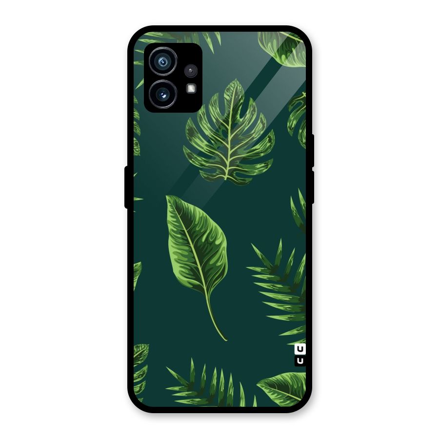 Green Leafs Glass Back Case for Nothing Phone 1