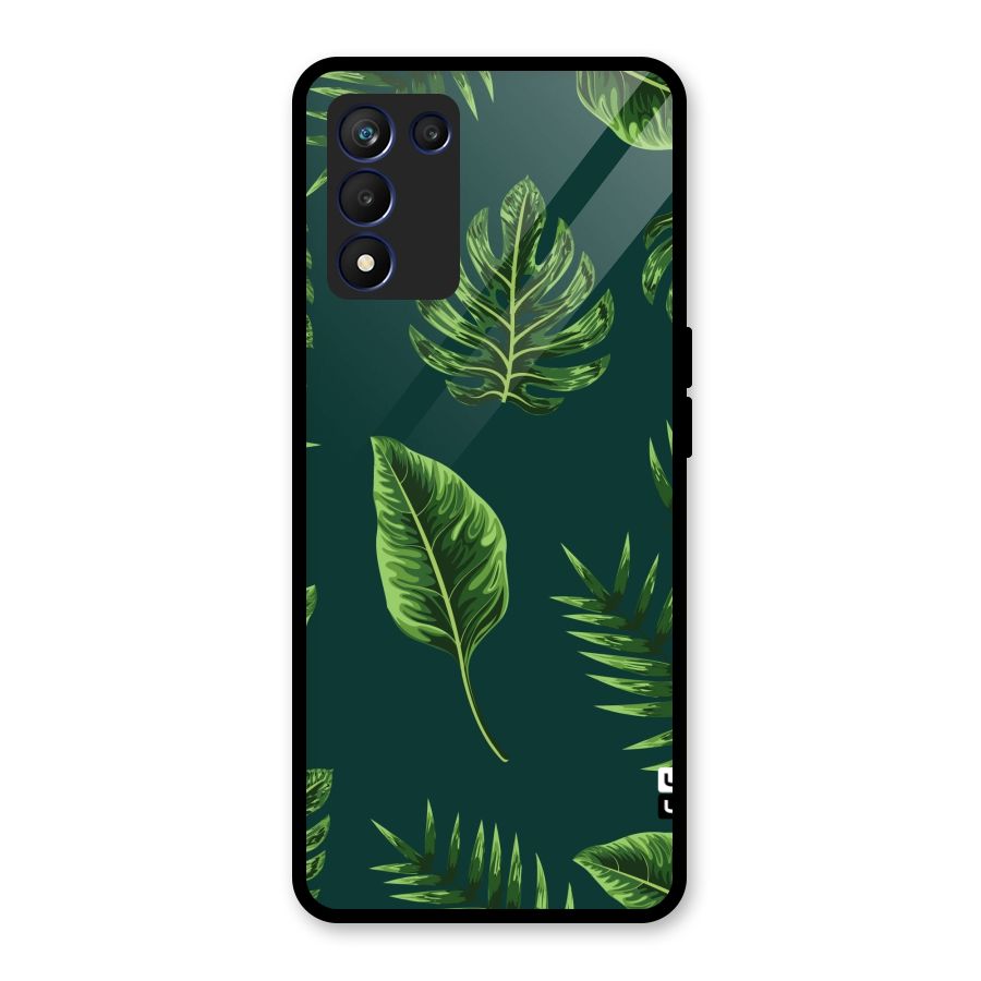 Green Leafs Glass Back Case for Realme 9 5G Speed