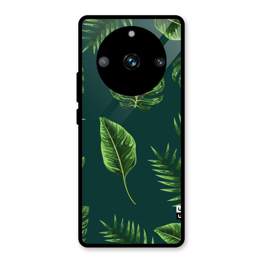 Green Leafs Glass Back Case for Realme Narzo 60 Pro