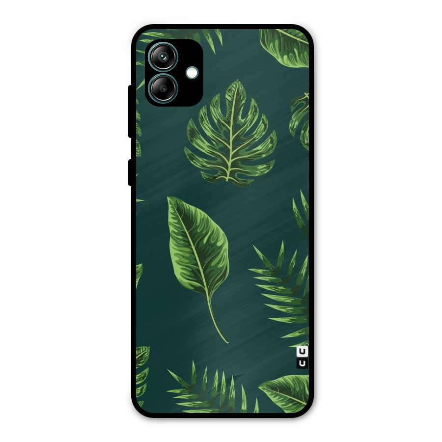 Green Leafs Metal Back Case for Galaxy A04