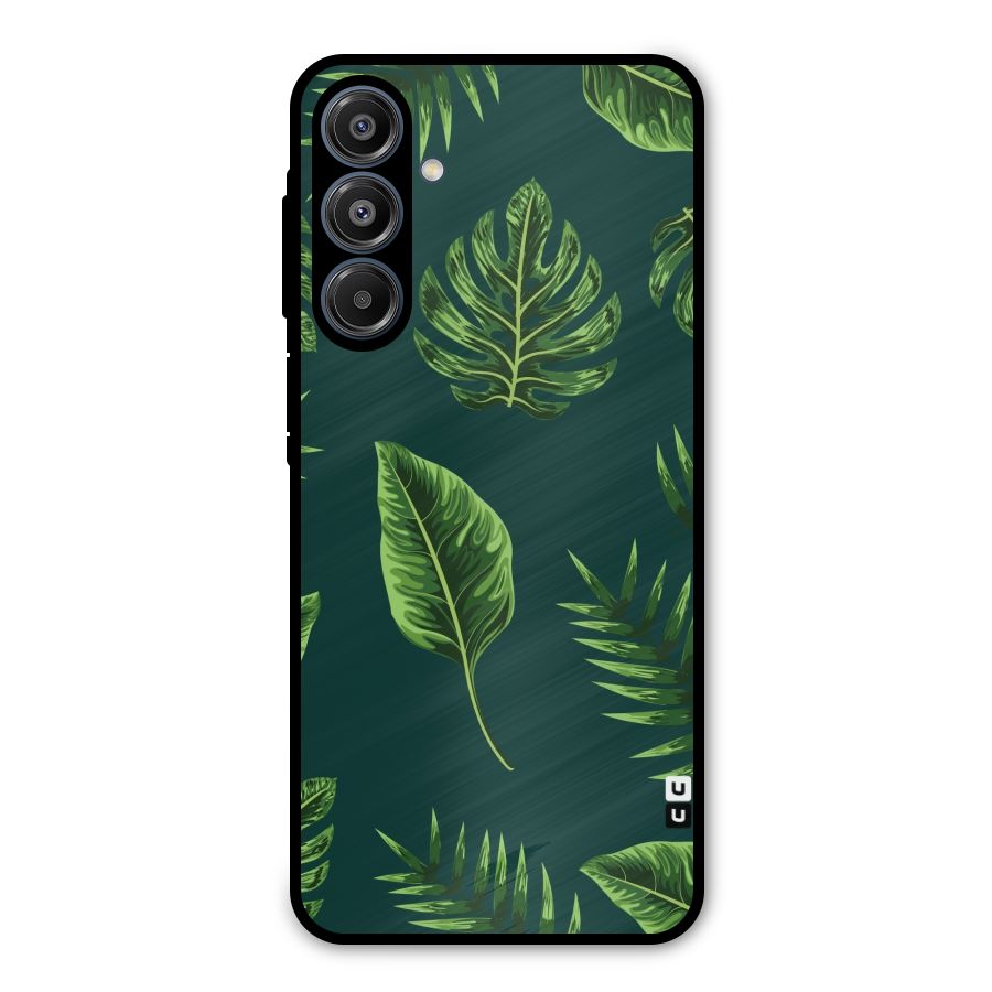 Green Leafs Metal Back Case for Galaxy A16 5G