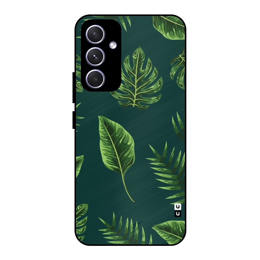 Green Leafs Metal Back Case for Galaxy A54