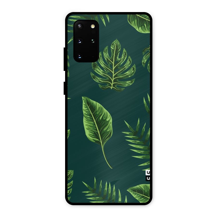 Green Leafs Metal Back Case for Galaxy S20 Plus