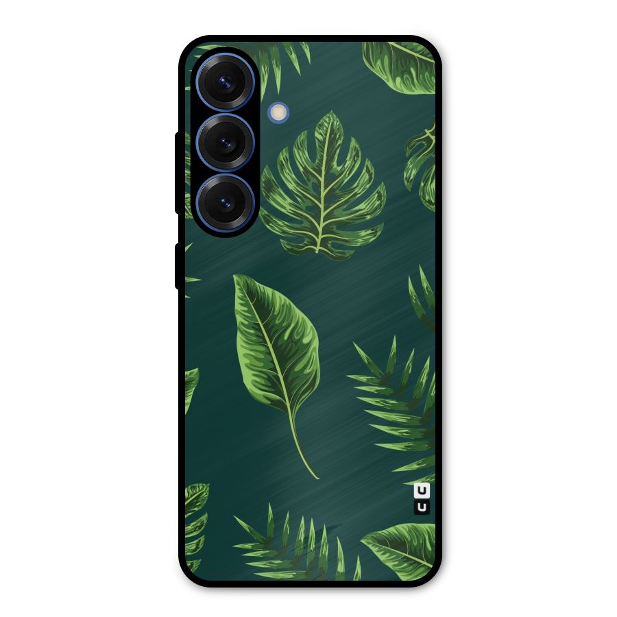 Green Leafs Metal Back Case for Galaxy S25