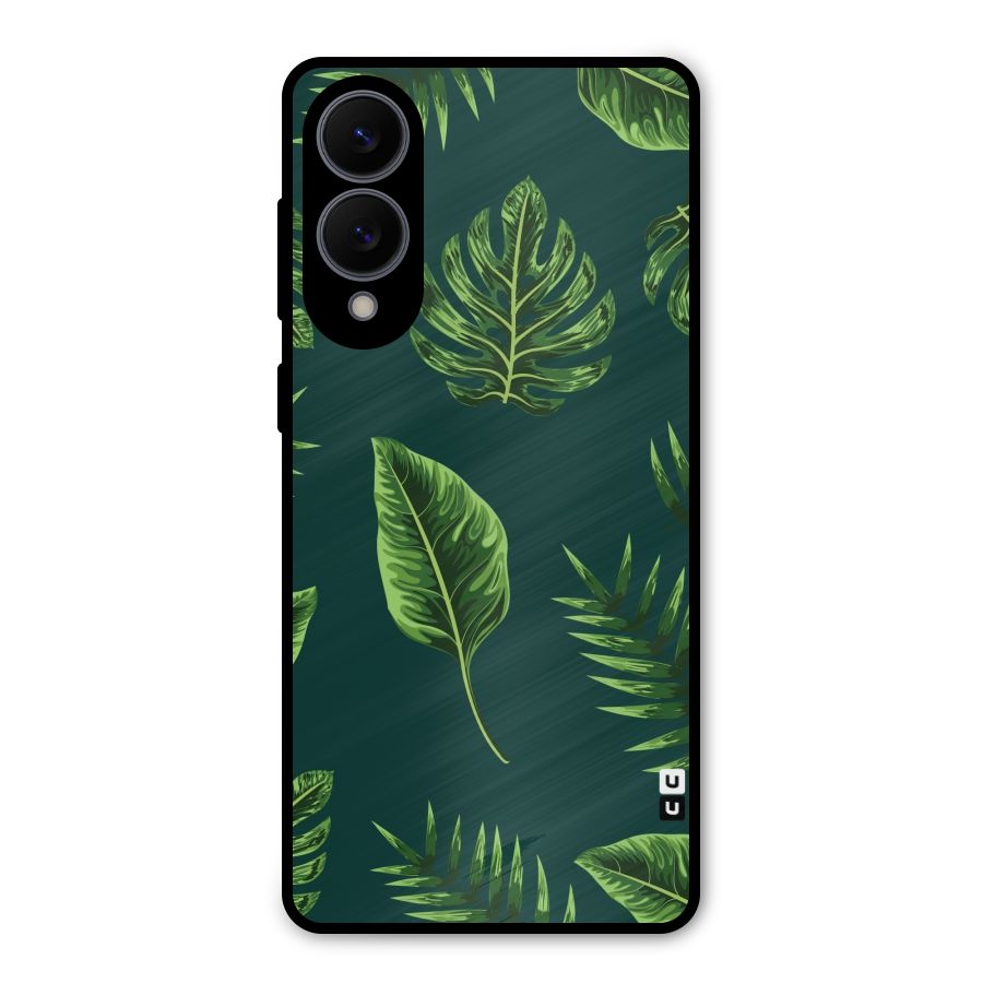 Green Leafs Metal Back Case for Galaxy S25 Edge