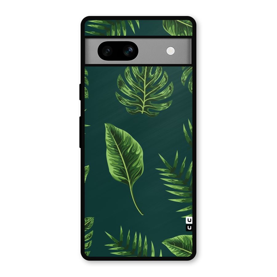 Green Leafs Metal Back Case for Google Pixel 7a