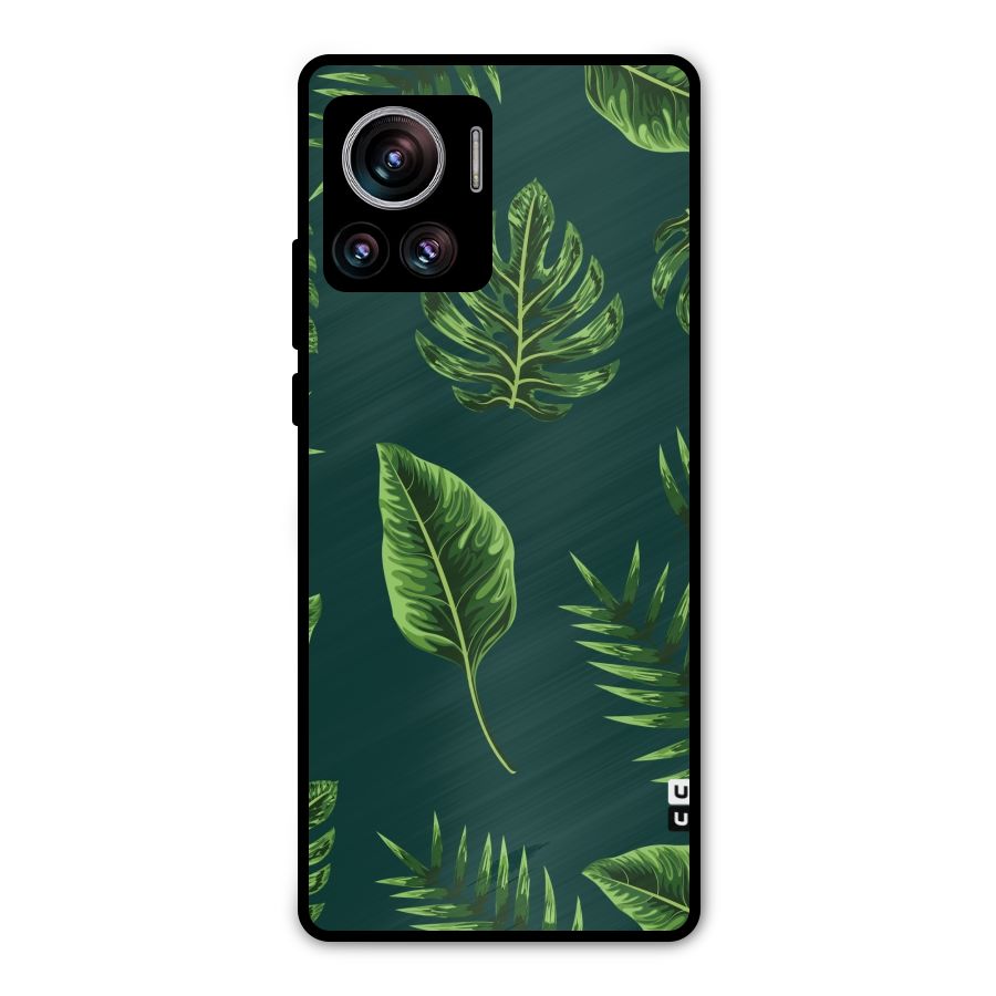 Green Leafs Metal Back Case for Motorola Edge 30 Ultra