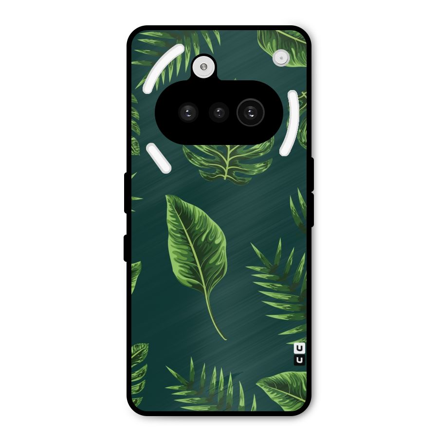 Green Leafs Metal Back Case for Nothing Phone 3a