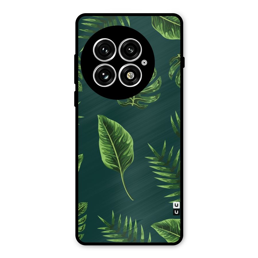 Green Leafs Metal Back Case for OnePlus 13