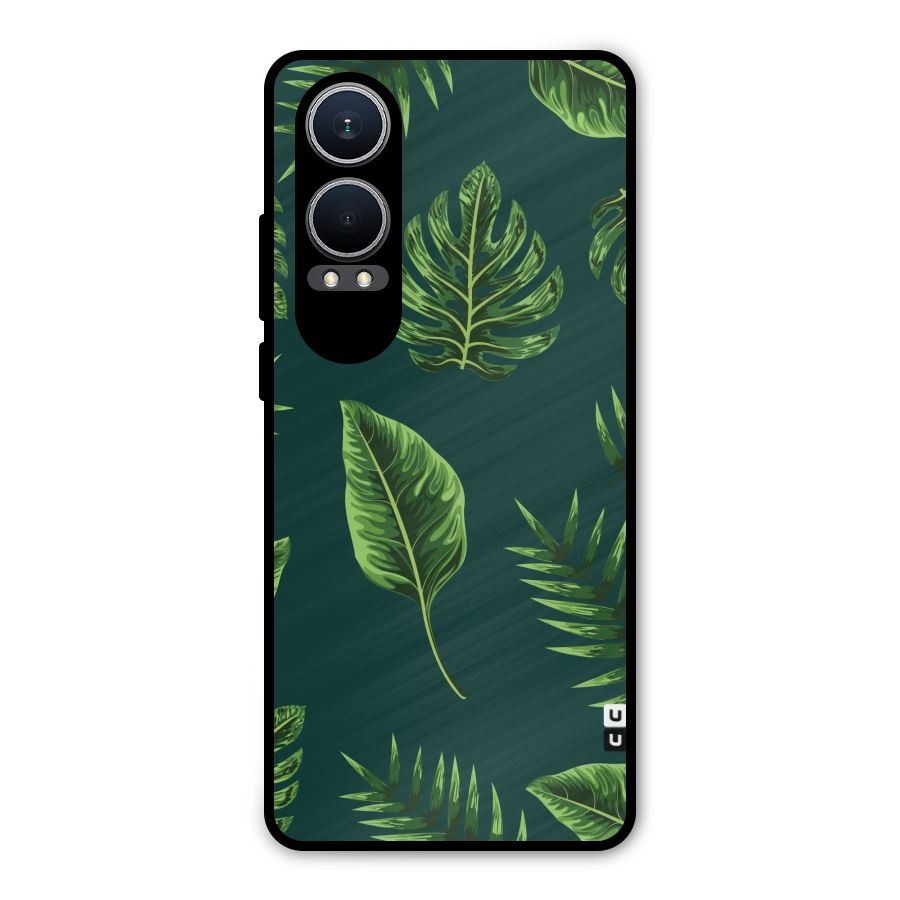Green Leafs Metal Back Case for OnePlus Nord CE4 Lite