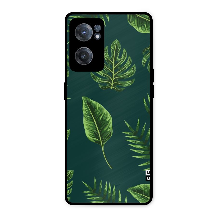 Green Leafs Metal Back Case for OnePlus Nord CE 2 5G