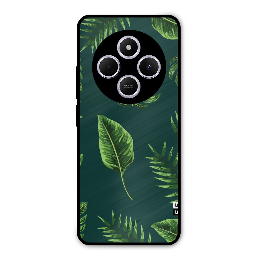 Green Leafs Metal Back Case for Poco M7