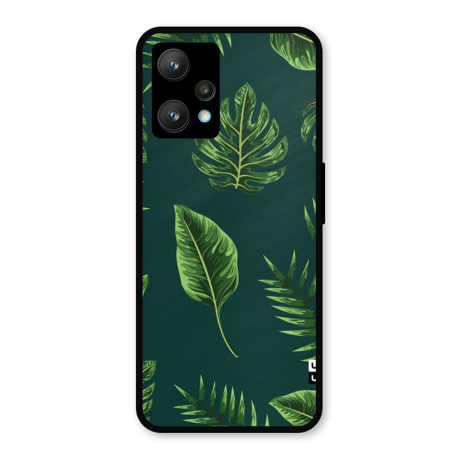 Green Leafs Metal Back Case for Realme 9 Pro Plus 5G