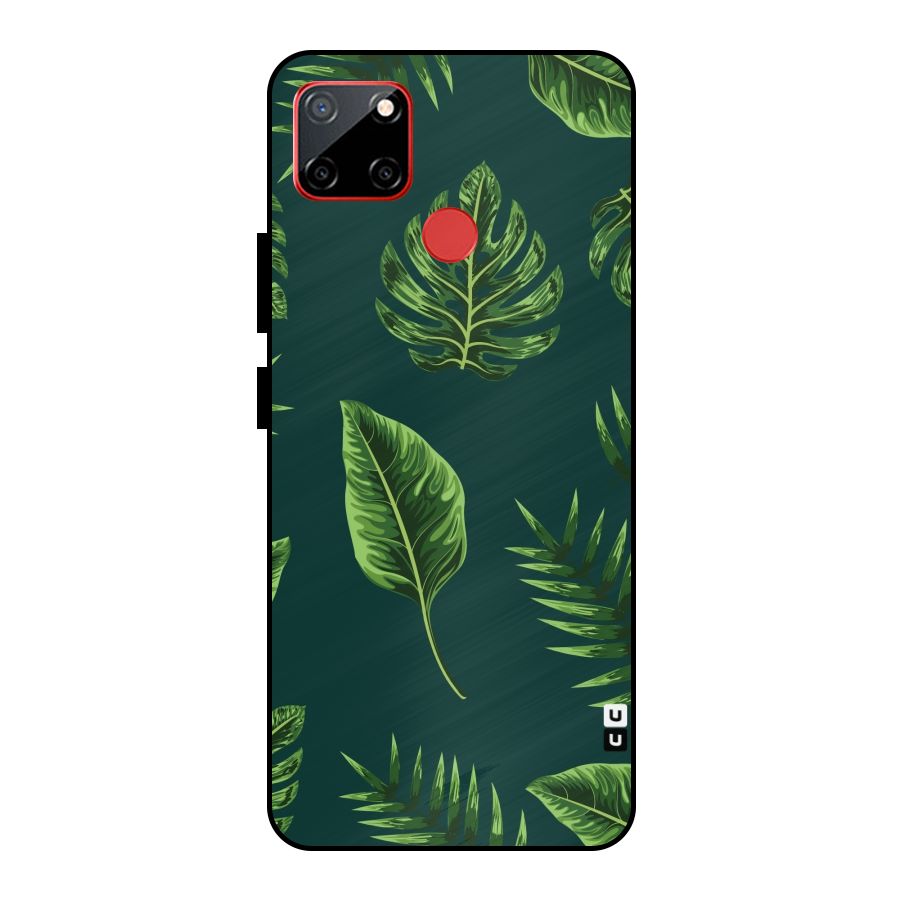 Green Leafs Metal Back Case for Realme C12