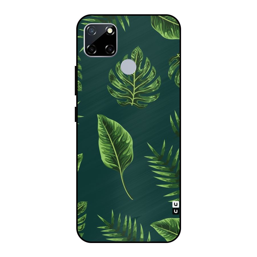 Green Leafs Metal Back Case for Realme Narzo 20