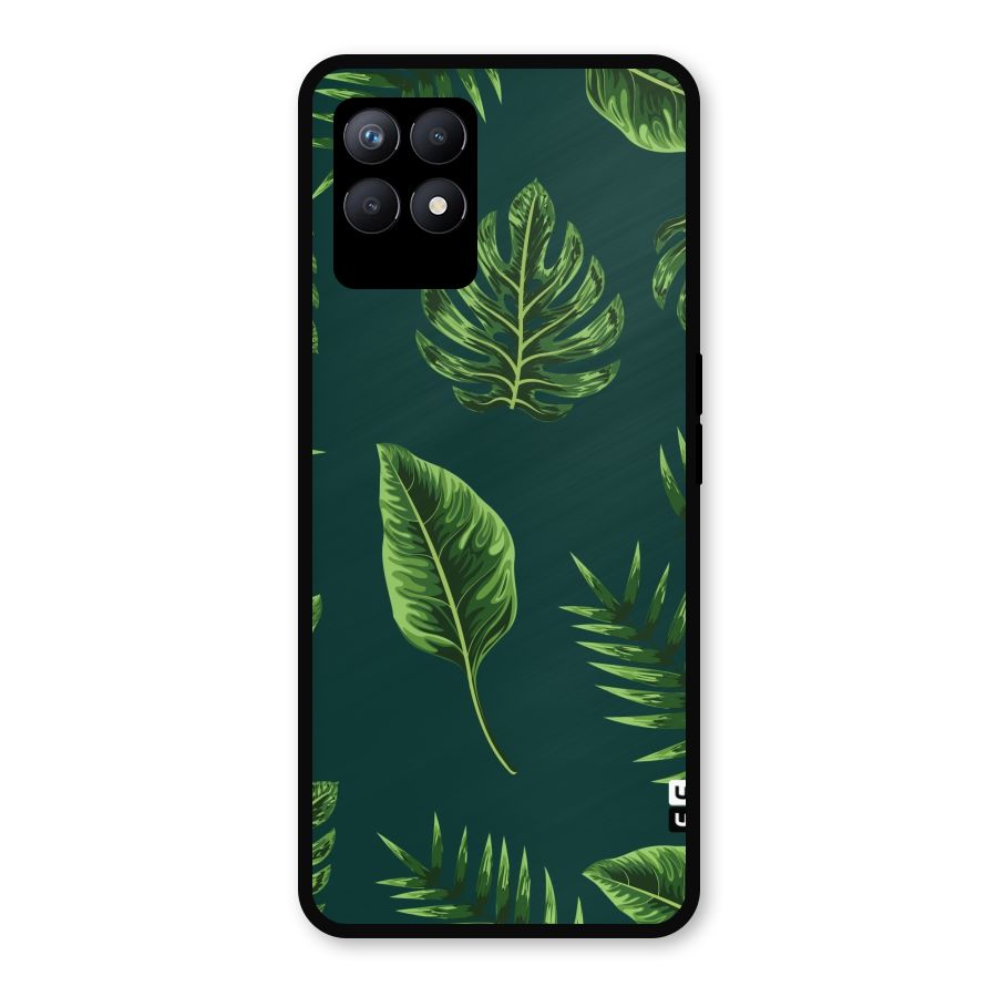 Green Leafs Metal Back Case for Realme Narzo 50