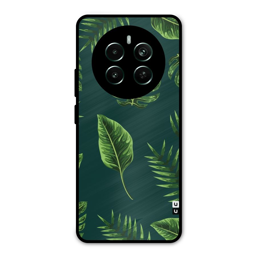 Green Leafs Metal Back Case for Realme Narzo 70 Pro